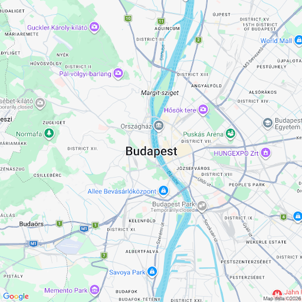 Budapesti telephely térképes nézete.